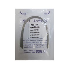 100PCS Alambre para Arco Dental NITI Rectangular Forma Natural Super Elástico