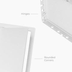 8×16 Inch White Drywall Access Panel ABS Plastic Wall Ceiling Door Plumbing
