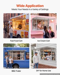 VEVOR 60×36 in Concession Window Aluminum Alloy Service Window for Food Truck