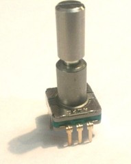 Alps Rotary Encoder w/ Momentary Switch – 30 Detents / 360 Degrees – PC Board
