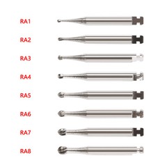 5-200pcs Dental Round Tungsten Carbide Bur Latch RA#1-8 for Slow Speed Handpiece