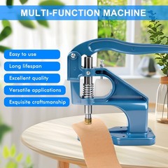 Heavy Duty Hand Press Grommet Machine Kit Eyelet Punch Tool for Banner Curtain