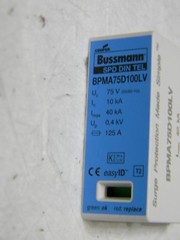 Cooper Bussmann Hardwired Surge Protector 1Pole 1PH 100DC/75AC BPMA75D100LV
