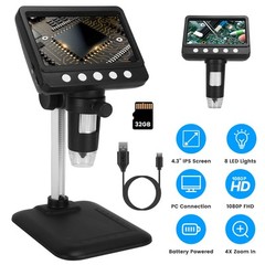 1080P Digital Microscope 1000X Soldering Microscope for Electronics Repair Coin