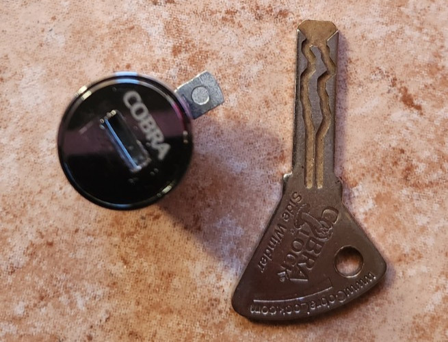 Cobra Tubular Lock High Security Keyed Vending Machine Cabinet Lock with 2 Keys