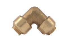 SharkBite U246LFA, 3/8-in. x 3/8-in. D Push-to-Connect Brass Elbow Fitting