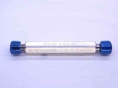 M12.62 X .4 6H SPECIAL THREAD PLUG GAGE 12.62 0.4 GO NO GO PDS= 12.300 & 12.380