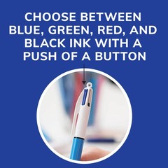 BIC 4-Color Original 3 Count (Pack of 1), 4 Colors (Assorted – Original)