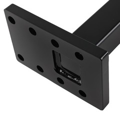 3-Position Pintle Hitch Mount for 2″ Receiver Heavy Duty Steel Black 20000 lbs