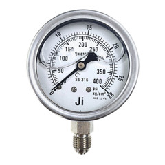 “Ji” Economical Pressure Gauge, 2.5″ Dial, 0-28 Kg/Cm², Bottom Entry, SS Body