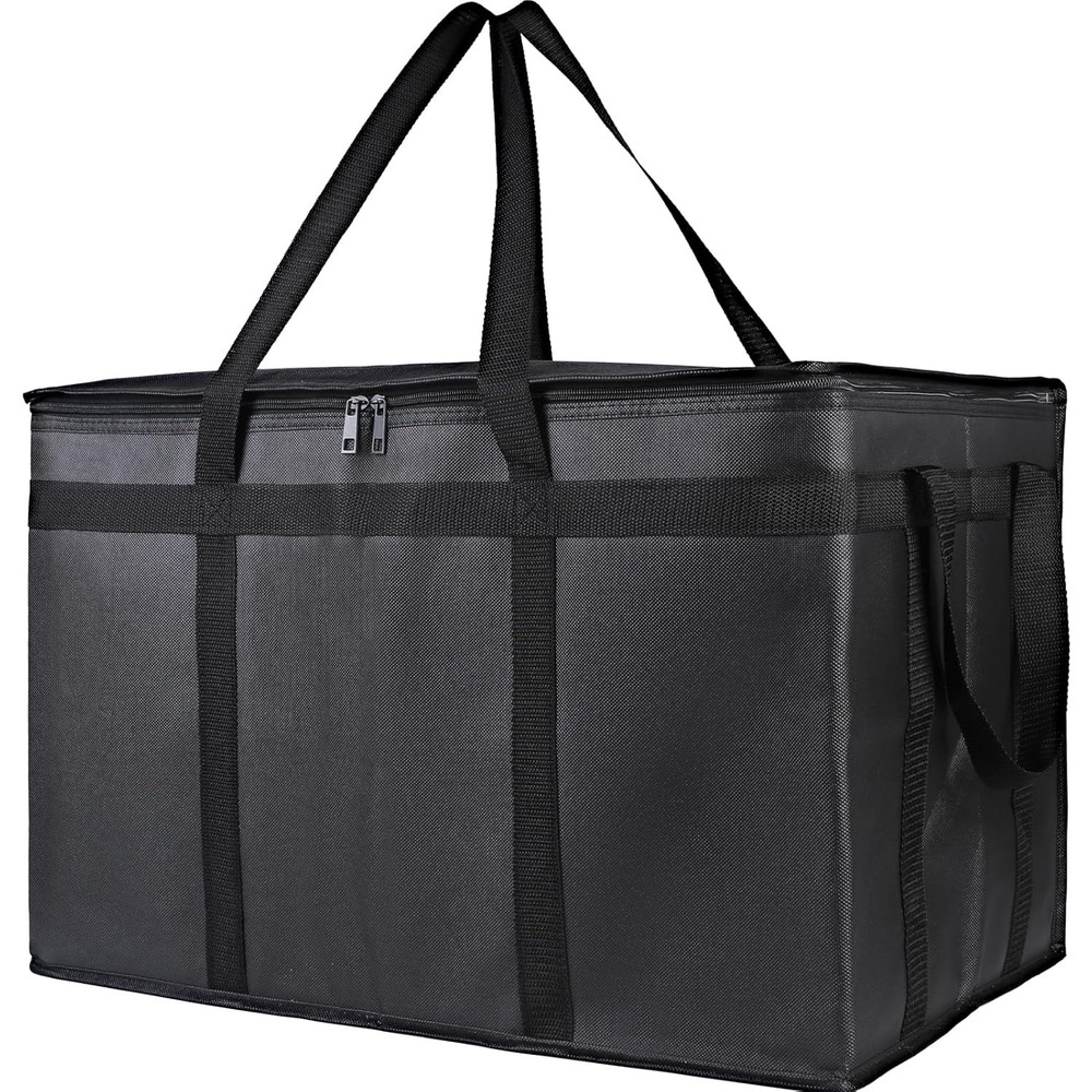 Bodaon Insulated Food Delivery Bag, XXXL Pizza Bags XXX-Large, Black