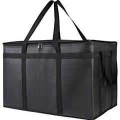 Bodaon Insulated Food Delivery Bag, XXXL Pizza Bags XXX-Large, Black