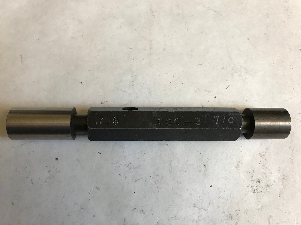 THE PIPE MACHINERY GO NO GO PLUG GAGE,.705,.710,ET