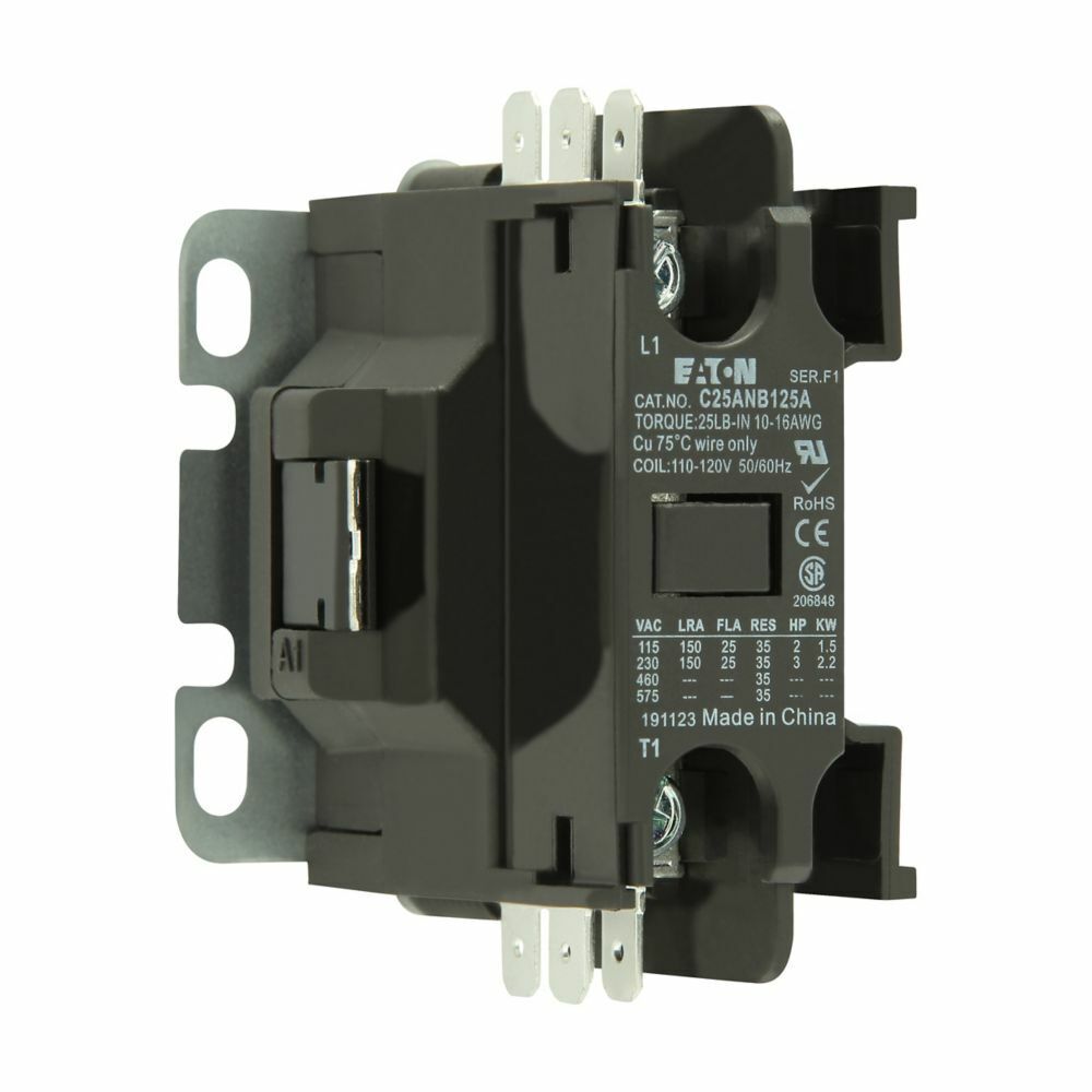 Eaton C25ANB130H DP Contactor 30A 1P 240/277V AC Industrial Motor Control