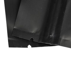 100/200/500 Matte Black Mylar Foil Smell Proof Reclosable Zipper Seal Lock Bags