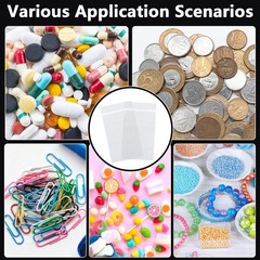 500 Pcs 3×5 Inch Clear Resealable Plastic Bags Mini Poly Zip Lock Storage Gifts