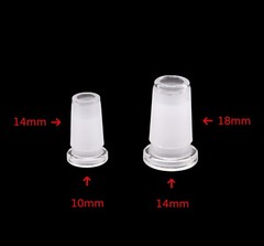 18mm Male to 14mm Female + 14mm Male to 10mm Female | Glass Expander Reducer