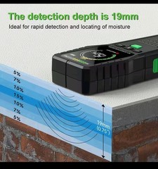 New RDINSCOS Digital Wood Moisture Meter Pinless Type