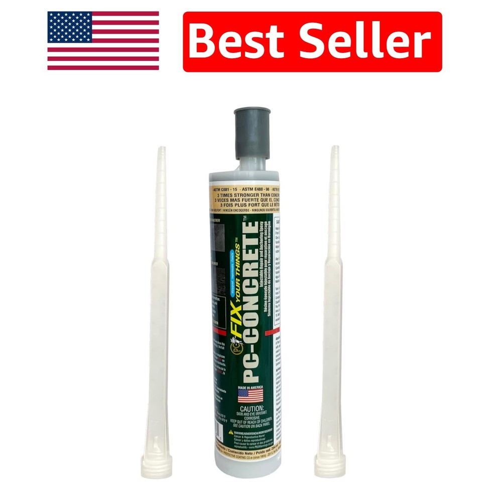 Moisture-Resistant Two-Part Epoxy Adhesive – 8.6oz for Versatile Concrete Repair