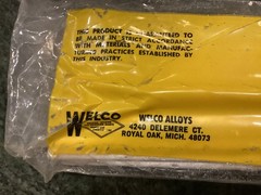 30 pcs welco 26 1/8 inch x 15 inch aluminum reverse DC welding rods vintage