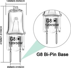Halogen Light Bulb for GE Microwave Oven, Appliance Bulb for GE Over The Stove R