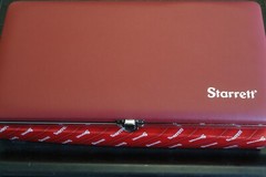 New Starrett No. 445 Micrometer Type Metric Depth Gage Gauge 0-75mm / 0.01mm