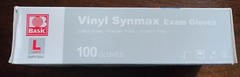 Basic Synmax Vinyl Synmax Exam Gloves, L Basic Blue/Box of 100 Buy More & Save$
