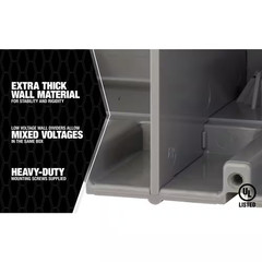Smart Box 4-Gang Multi-Mount Adjustable Depth Device Box