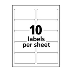 1000 Labels 4″x2″ Blank Address Shipping Labels Self Adhesive 10 up/sheet