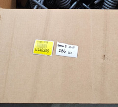 (QTY 5) Southern Atlantic Spring Right Hand Torsion Ramp Spring, 6.3in-lbs Rated