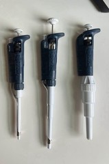 Gilson Micropipette Pipetman Adjustable Pipetman P5000, P1000, P200 Pipetman