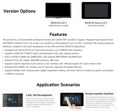 Advanced 7-Inch Touch Screen LCD Board – Supports Wi-Fi, Bluetooth & I2C Control
