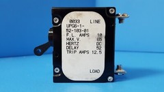Circuit Breaker, UPG6-1-52-103-01, AIRPAX, 65VDC, 10A