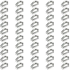 Favordrory 50 PCS M2 Stainless Steel Thimble for 3/64 Inch and 1/16 Inch