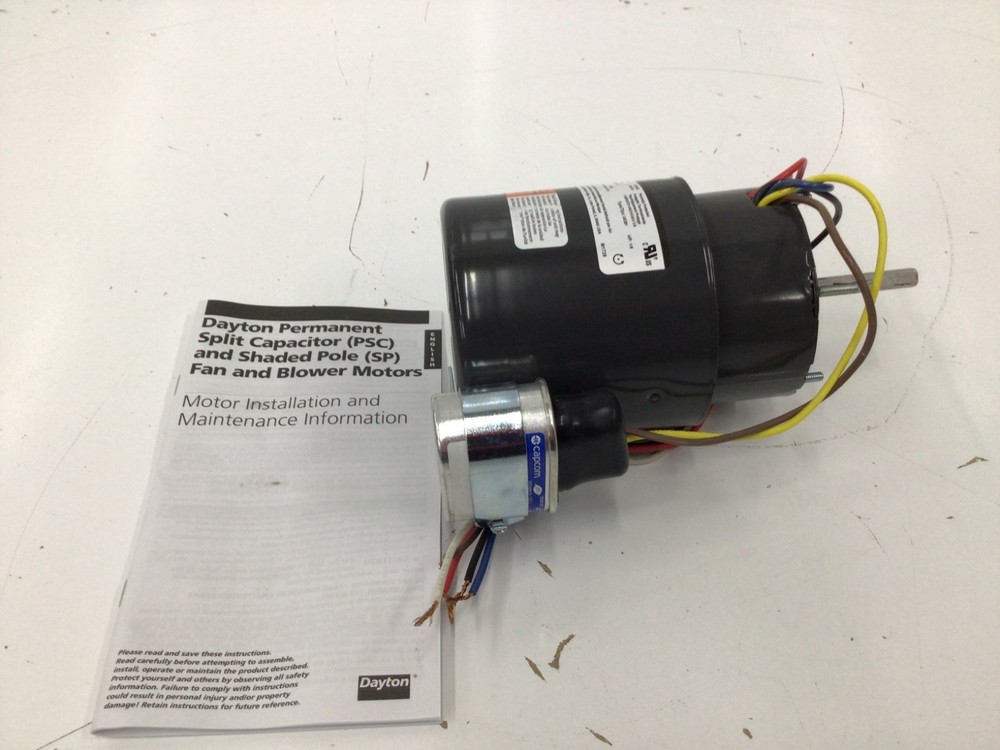 Dayton 71626626M Hvac Motor, Totally Enclosed Fan-Cooled, 1/8 Hp, 3, 000