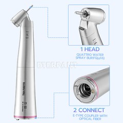 ENTERFANT NSK Style Dental 45° LED 1:4.2 Increasing Contra Angle Handpiece