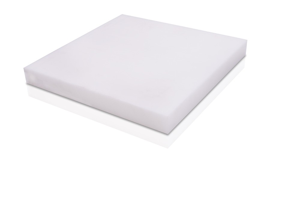 UHMW Polyethylene Plastic Sheet 3/8″ x 12″ x 12″ White Color