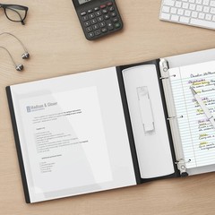 7 Pack ~Staples Better 2-Inch 3-Ring Binder, White – Heavy-Duty. Rubber corner