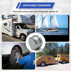 4 Pcs 1.78″ Trailer Bearing Dust Cap Grease for 3/4″ 4PCS-1.78 Hub