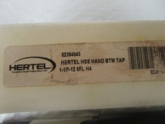 NEW HERTEL 02384543 HSS HAND BTM TAP 1-1/2-12 6FL H4