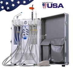 Portable Dental Delivery Unit with Air Compressor Suction Strong Weak Suction