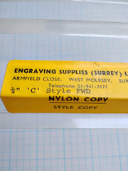 Nylon Engraving Fonts 3/4″ Letter Height Single Line Block ESL See Description