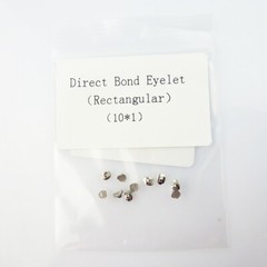 10PCS Orthodontic Lingual buttons Round/Rectangle Direct Bond Eyelets mesh base