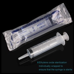 5x 60ml/2oz Plastic Syringe Sterile Plant Water Animal Feeder 60cc Slip Tip