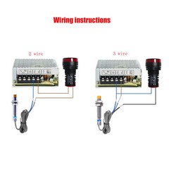 M8 Inductive Proximity Switch Metal Sensor NONC DC12-24V AC110-220V LJ8A3-2-Z/DX