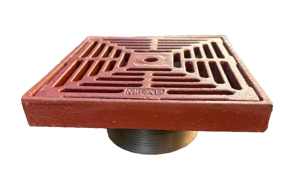 MIFAB F1420-TA-4 FLOOR DRAIN /8” SQUARE ADJUSTABLE TRACTOR GRATE DRAIN STRAINER
