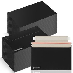 Card Shipping Envelopes 110 Pack – 7 x 4.35 In Trading Cards Self-Adhesive Black