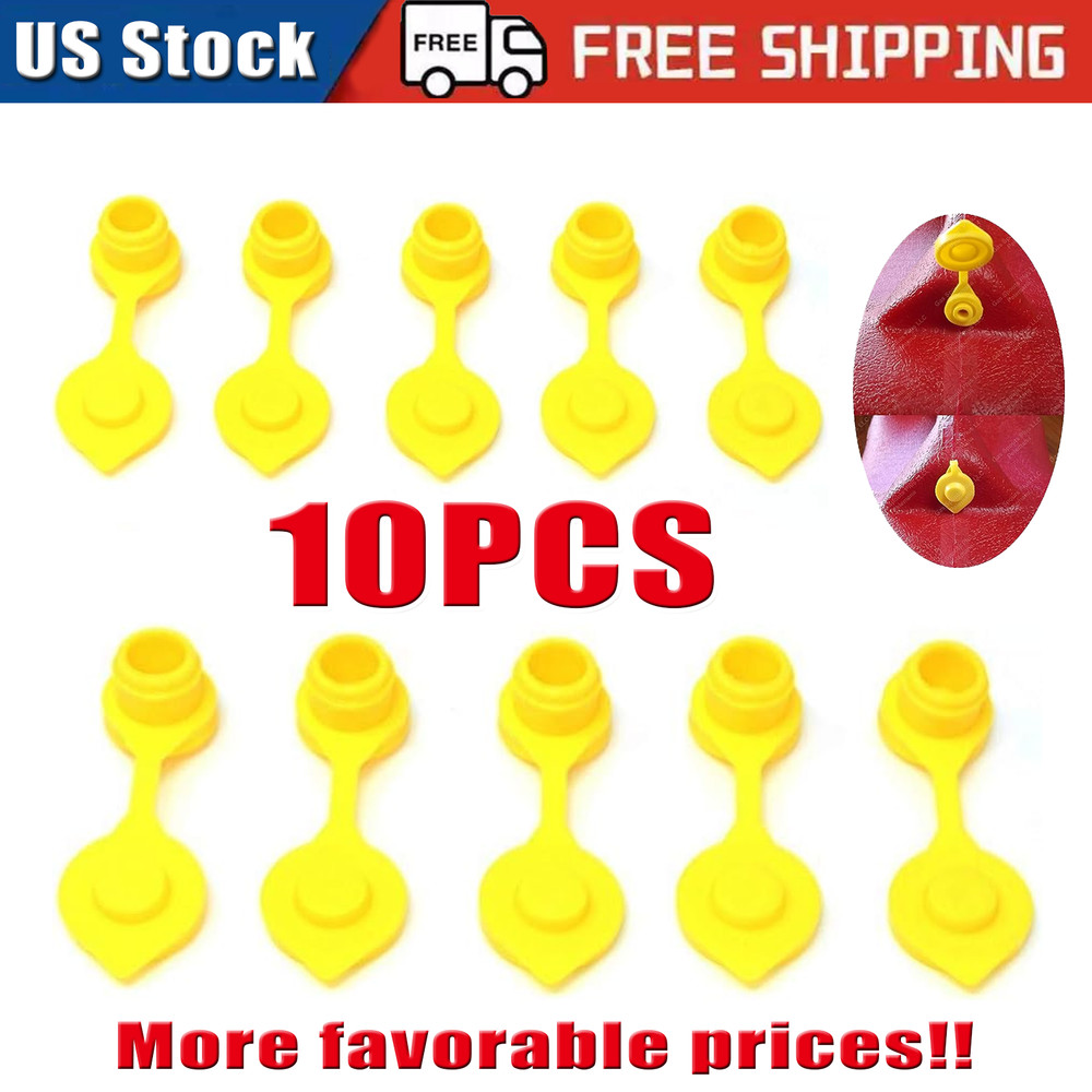 10Pcs Yellow Fuel Gas Can Jug Vent Cap Blitz Scepter Essence Midwest Eagle