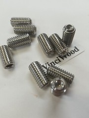 1/2 -13 x 1″ Socket Set Screws (10) 18-8 Stainless, Cup Point