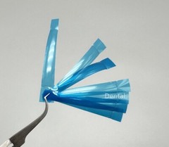 Dental Contoured Anterior Matrix Bands Polyester Blue Strip Restoration Matrices